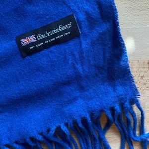 Royal Blue Cashmere Scarf